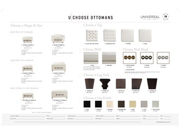 Thumbnail U Choose Square Ottoman 36